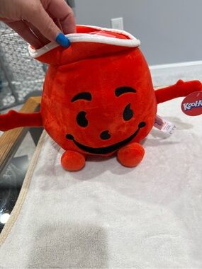 Kool-Aid-Man/Pitcher Plush Stuffed Toy 17” Orange/Red by Fiesta Toys w/Tags